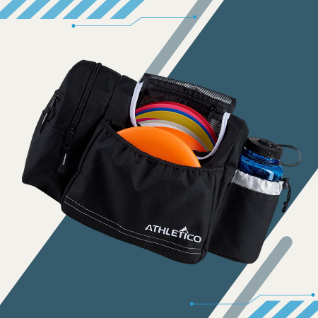 Athletico Holds 10-14 Discs Tote Frisbee Golf Bag With Accessories