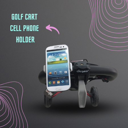 Golf Cart Mobile Phone Holder, Steering Wheel Mobile Phone Gps