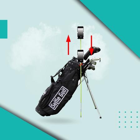 Selfie GOLF Easy Clip System Adjustable Record Golf Swing