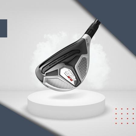 TaylorMade Stepped Crown for Lower CG Golf- LH M6 Rescue Hybrid